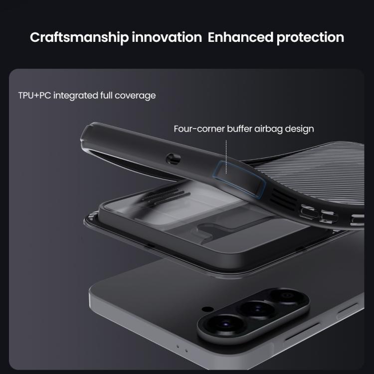 NILLKIN Black Mirror Pro Series Camshield PC Phone Case, For Samsung Galaxy A57 5G, For Samsung Galaxy A37 5G