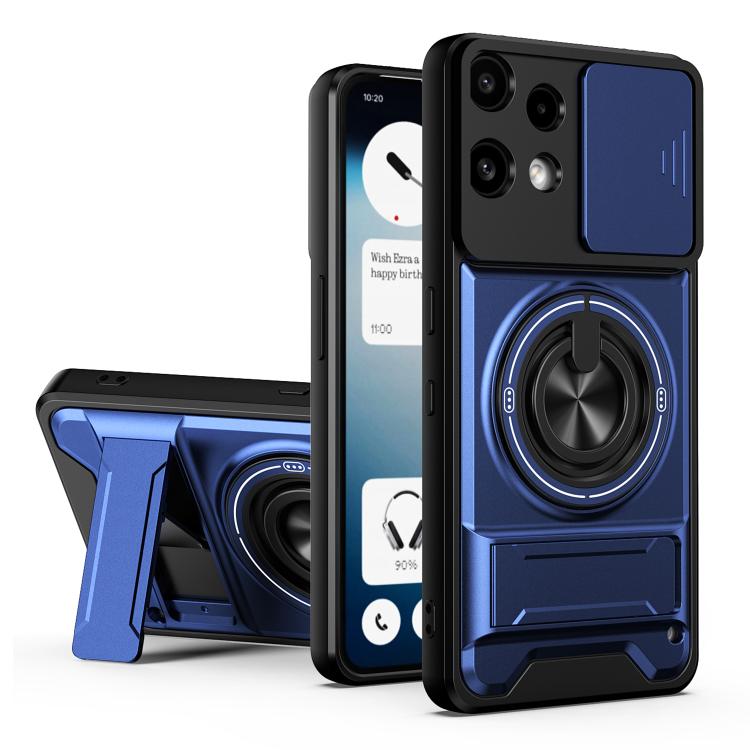 Lens Sliding Window Multifunctional Magnetic Shockproof Phone Case, For Nothing Phone 4a Pro, For Nothing Phone 4a, For Nothing Phone 3a Lite, For Nothing CMF Phone 2 Pro 5G