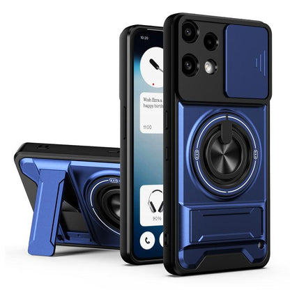 Lens Sliding Window Multifunctional Magnetic Shockproof Phone Case, For Nothing Phone 4a Pro, For Nothing Phone 4a, For Nothing Phone 3a Lite, For Nothing CMF Phone 2 Pro 5G