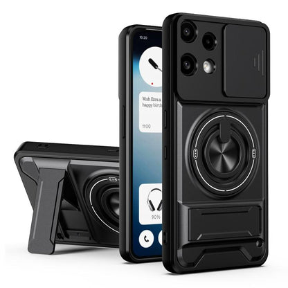 Lens Sliding Window Multifunctional Magnetic Shockproof Phone Case, For Nothing Phone 4a Pro, For Nothing Phone 4a, For Nothing Phone 3a Lite, For Nothing CMF Phone 2 Pro 5G
