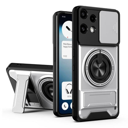 Lens Sliding Window Multifunctional Magnetic Shockproof Phone Case, For Nothing Phone 4a Pro, For Nothing Phone 4a, For Nothing Phone 3a Lite, For Nothing CMF Phone 2 Pro 5G