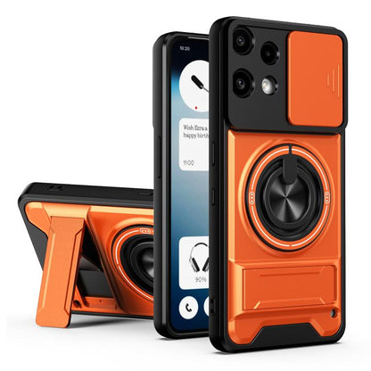 Lens Sliding Window Multifunctional Magnetic Shockproof Phone Case, For Nothing Phone 4a Pro, For Nothing Phone 4a, For Nothing Phone 3a Lite, For Nothing CMF Phone 2 Pro 5G