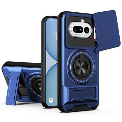 Lens Sliding Window Multifunctional Magnetic Shockproof Phone Case, For Nothing Phone 4b, For Nothing Phone 4a Pro, For Nothing Phone 4a, For Nothing Phone 3a Lite, For Nothing CMF Phone 2 Pro 5G