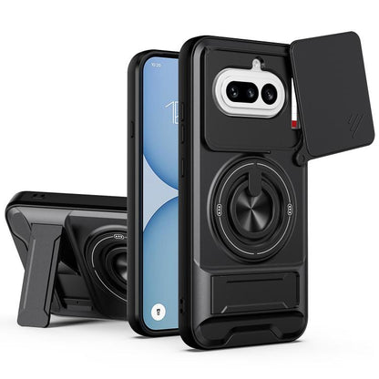Lens Sliding Window Multifunctional Magnetic Shockproof Phone Case, For Nothing Phone 4a Pro, For Nothing Phone 4a, For Nothing Phone 3a Lite, For Nothing CMF Phone 2 Pro 5G