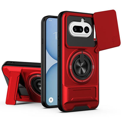 Lens Sliding Window Multifunctional Magnetic Shockproof Phone Case, For Nothing Phone 4a Pro, For Nothing Phone 4a, For Nothing Phone 3a Lite, For Nothing CMF Phone 2 Pro 5G