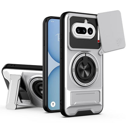 Lens Sliding Window Multifunctional Magnetic Shockproof Phone Case, For Nothing Phone 4a Pro, For Nothing Phone 4a, For Nothing Phone 3a Lite, For Nothing CMF Phone 2 Pro 5G