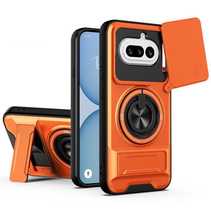 Lens Sliding Window Multifunctional Magnetic Shockproof Phone Case, For Nothing Phone 4a Pro, For Nothing Phone 4a, For Nothing Phone 3a Lite, For Nothing CMF Phone 2 Pro 5G