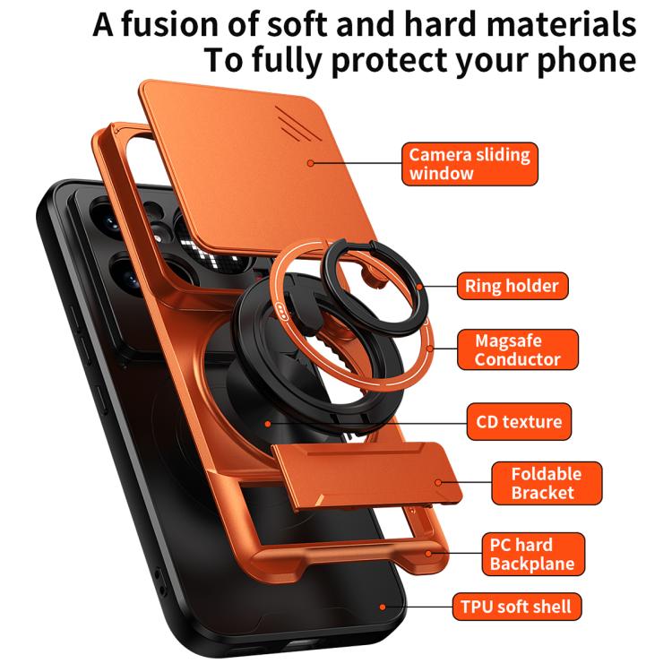 Lens Sliding Window Multifunctional Magnetic Shockproof Phone Case, For Nothing Phone 4a Pro, For Nothing Phone 4a, For Nothing Phone 3a Lite, For Nothing CMF Phone 2 Pro 5G