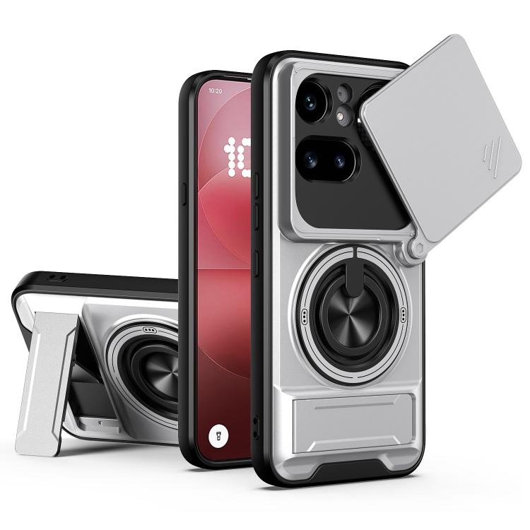 Lens Sliding Window Multifunctional Magnetic Shockproof Phone Case, For Nothing Phone 4b, For Nothing Phone 4a Pro, For Nothing Phone 4a, For Nothing Phone 3a Lite, For Nothing CMF Phone 2 Pro 5G