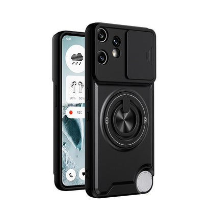 Lens Sliding Window Multifunctional Magnetic Shockproof Phone Case, For Nothing Phone 4a Pro, For Nothing Phone 4a, For Nothing Phone 3a Lite, For Nothing CMF Phone 2 Pro 5G