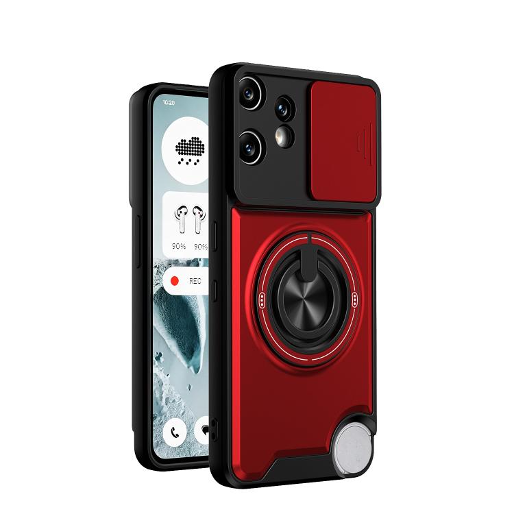 Lens Sliding Window Multifunctional Magnetic Shockproof Phone Case, For Nothing Phone 4a Pro, For Nothing Phone 4a, For Nothing Phone 3a Lite, For Nothing CMF Phone 2 Pro 5G