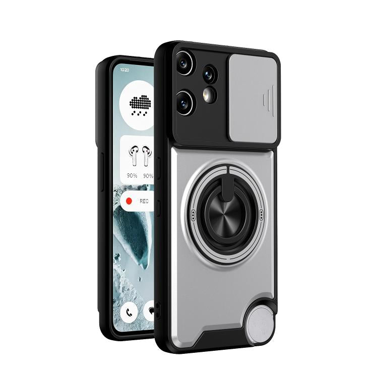 Lens Sliding Window Multifunctional Magnetic Shockproof Phone Case, For Nothing Phone 4a Pro, For Nothing Phone 4a, For Nothing Phone 3a Lite, For Nothing CMF Phone 2 Pro 5G