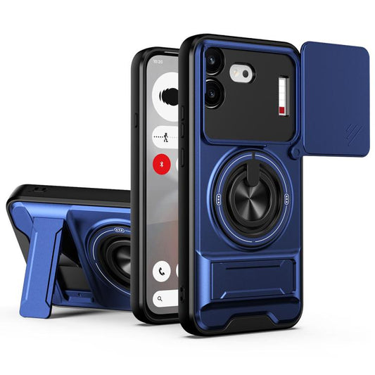 Lens Sliding Window Multifunctional Magnetic Shockproof Phone Case, For Nothing Phone 4b, For Nothing Phone 4a Pro, For Nothing Phone 4a, For Nothing Phone 3a Lite, For Nothing CMF Phone 2 Pro 5G