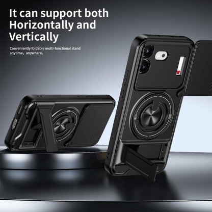 Lens Sliding Window Multifunctional Magnetic Shockproof Phone Case, For Nothing Phone 4b, For Nothing Phone 4a Pro, For Nothing Phone 4a, For Nothing Phone 3a Lite, For Nothing CMF Phone 2 Pro 5G