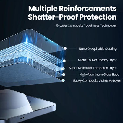 NILLKIN Guardian Full Coverage Privacy Tempered Glass Film, For Samsung Galaxy S26+ 5G, For Samsung Galaxy S26 5G