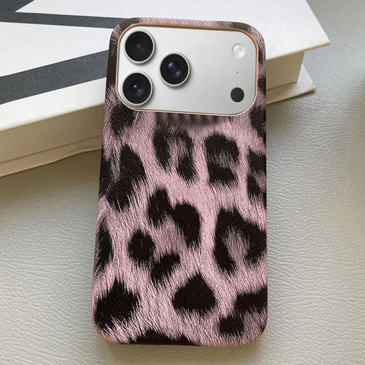Leopard Print Leather-Textured PU Phone Case, For iPhone 17 Pro Max, For iPhone 17 Pro, For iPhone 17, For iPhone 16 Pro Max, For iPhone 16 Pro, For iPhone 16 Plus, For iPhone 16, For iPhone 15 Pro Max, For iPhone 15 Pro, For iPhone 15 Plus, For iPhone...