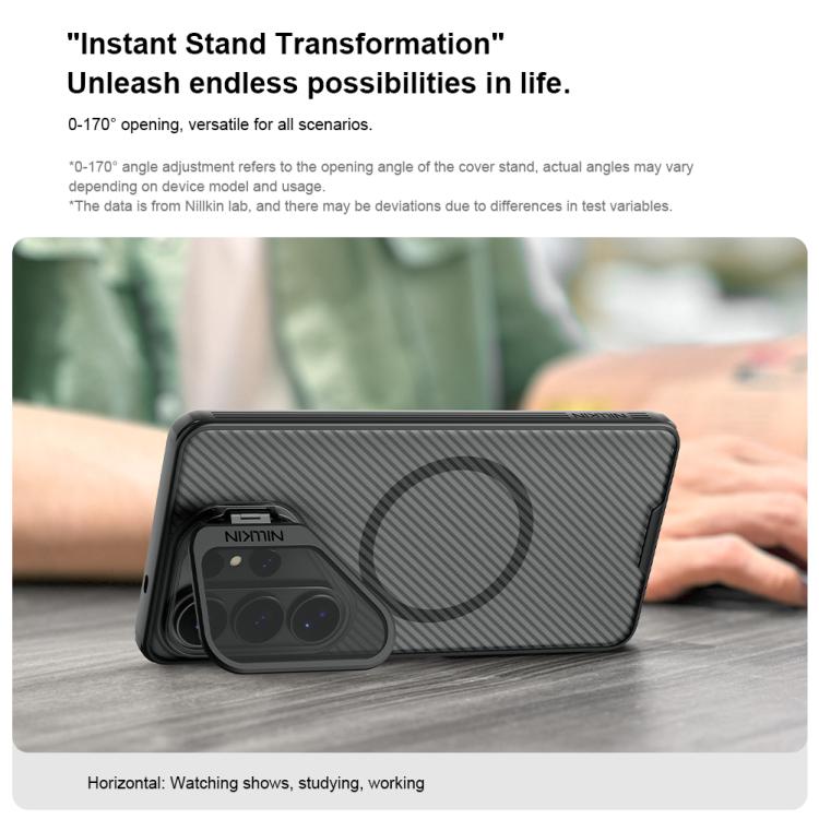 NILLKIN Black Mirror Prop Transparent CamShield Magnetic Phone Case, For Samsung Galaxy S26 Ultra 5G