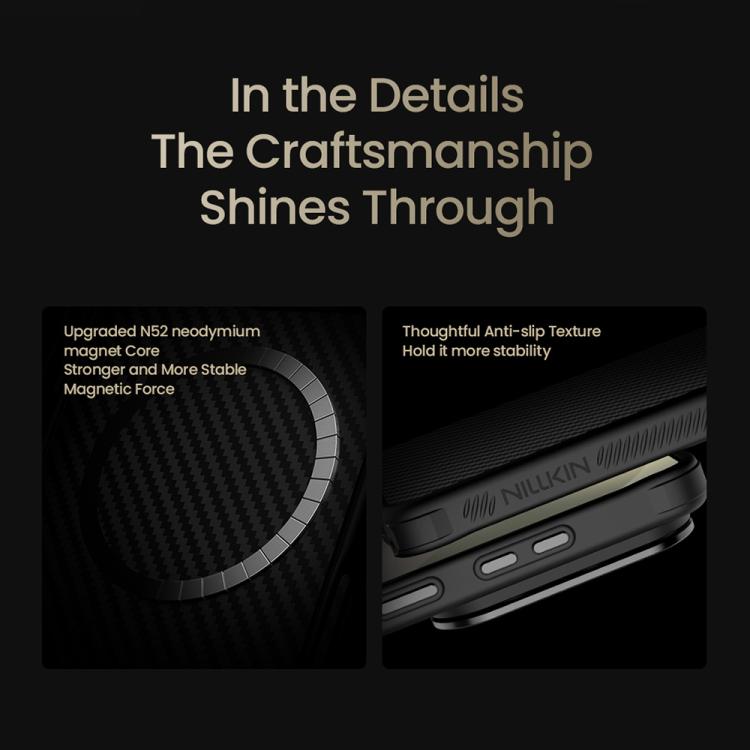 NILLKIN CarboProp Translucent Black CamShield Magnetic Phone Case, For Samsung Galaxy S26 Ultra 5G