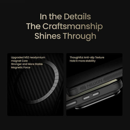 NILLKIN CarboProp Translucent Black CamShield Magnetic Phone Case, For Samsung Galaxy S26 Ultra 5G