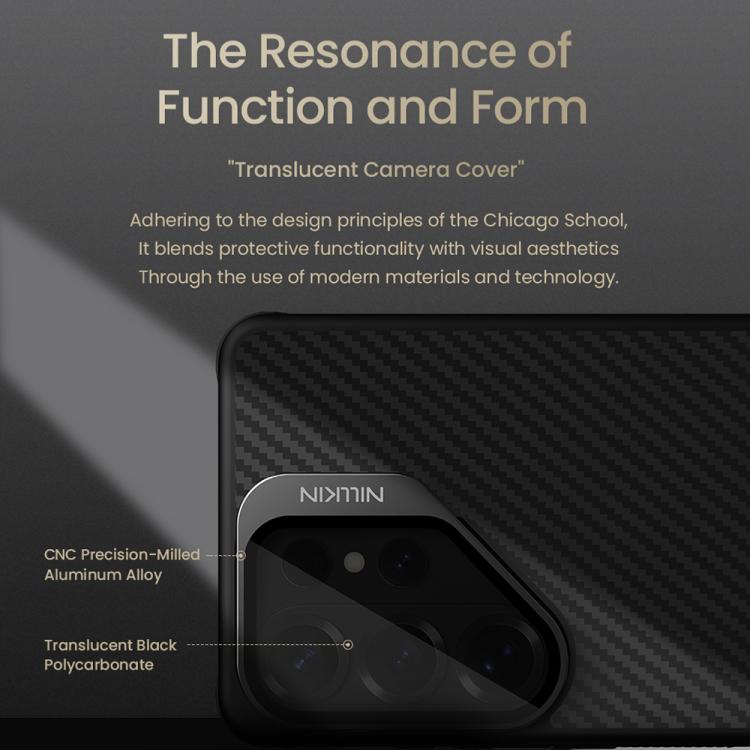 NILLKIN CarboProp Translucent Black CamShield Magnetic Phone Case, For Samsung Galaxy S26 Ultra 5G