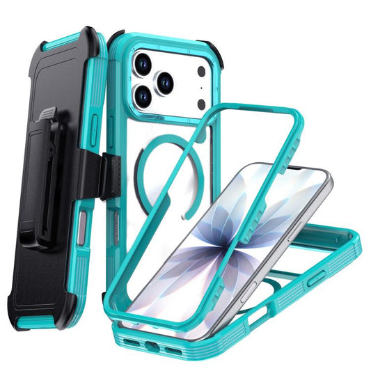 Acrylic Full Coverage Magnetic Phone Case with Back Clip, For iPhone 18 Pro / 17 Pro, For iPhone 18 Pro Max / 17 Pro Max, For iPhone 17, For iPhone Air, For iPhone 16 Pro Max, For iPhone 16 Pro, For iPhone 16 Plus, For iPhone 16, For iPhone 15 Pro Max ...