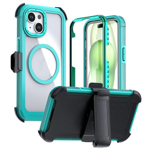 Acrylic Full Coverage Magnetic Phone Case with Back Clip, For iPhone 14 / 13, For iPhone 14 Pro, For iPhone 14 Pro Max, For iPhone 13 Pro Max, For iPhone 13 Pro, For iPhone 12 / 12 Pro, For iPhone 12 Pro Max