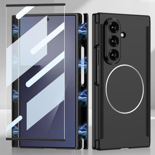 GKK Double Magnetic Hinge Folding Full Coverage Nickel Ring Phone Case, For Samsung Galaxy Z TriFold