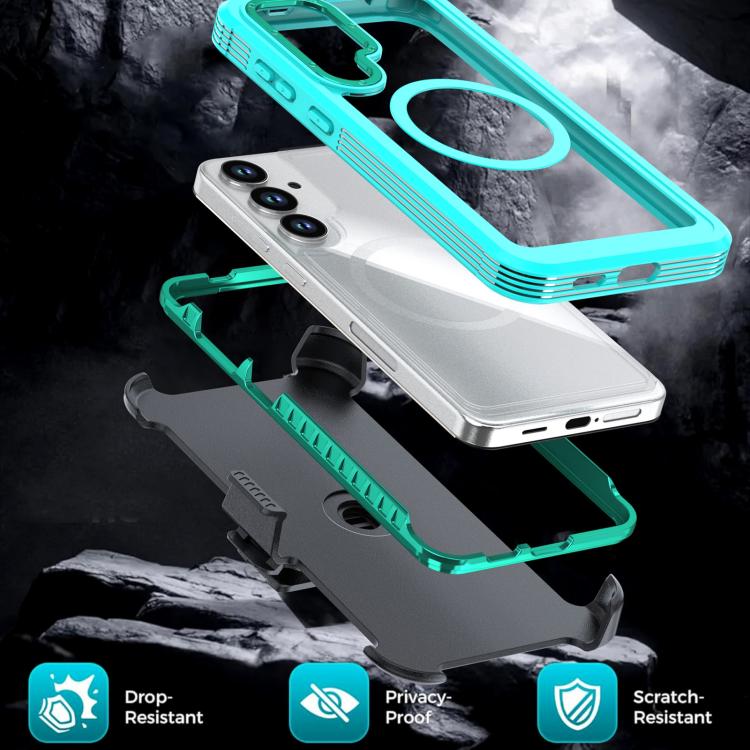 Acrylic Full Coverage Magnetic Phone Case with Back Clip, For Samsung Galaxy S26+ 5G, For Samsung Galaxy S26 Ultra 5G, For Samsung Galaxy S26 5G, For Samsung Galaxy S25 5G / S24 5G, For Samsung Galaxy S25+ 5G / S24+ 5G, For Samsung Galaxy S25 Ultra 5G ...