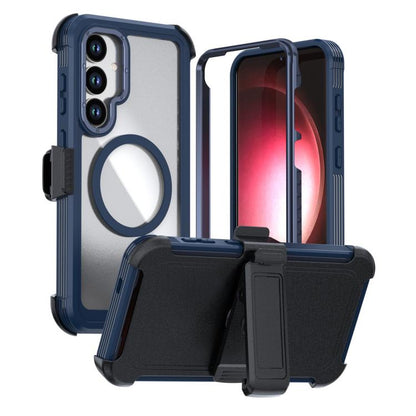 Acrylic Full Coverage Magnetic Phone Case with Back Clip, For Samsung Galaxy S26+ 5G, For Samsung Galaxy S26 Ultra 5G, For Samsung Galaxy S26 5G, For Samsung Galaxy S25 5G / S24 5G, For Samsung Galaxy S25+ 5G / S24+ 5G, For Samsung Galaxy S25 Ultra 5G ...