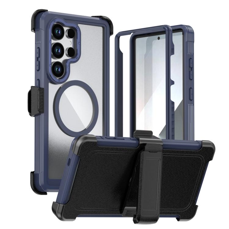 Acrylic Full Coverage Magnetic Phone Case with Back Clip, For Samsung Galaxy S26+ 5G, For Samsung Galaxy S26 Ultra 5G, For Samsung Galaxy S26 5G, For Samsung Galaxy S25 5G / S24 5G, For Samsung Galaxy S25+ 5G / S24+ 5G, For Samsung Galaxy S25 Ultra 5G ...