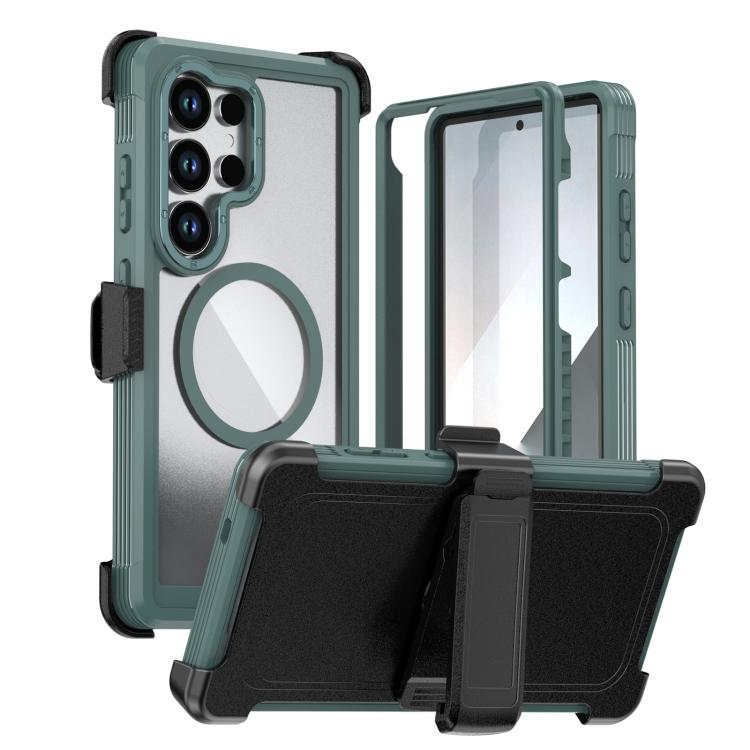 Acrylic Full Coverage Magnetic Phone Case with Back Clip, For Samsung Galaxy S26+ 5G, For Samsung Galaxy S26 Ultra 5G, For Samsung Galaxy S26 5G, For Samsung Galaxy S25 5G / S24 5G, For Samsung Galaxy S25+ 5G / S24+ 5G, For Samsung Galaxy S25 Ultra 5G ...