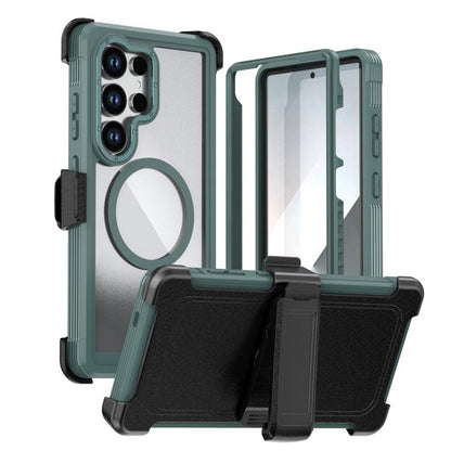 Acrylic Full Coverage Magnetic Phone Case with Back Clip, For Samsung Galaxy S26+ 5G, For Samsung Galaxy S26 Ultra 5G, For Samsung Galaxy S26 5G, For Samsung Galaxy S25 5G / S24 5G, For Samsung Galaxy S25+ 5G / S24+ 5G, For Samsung Galaxy S25 Ultra 5G ...