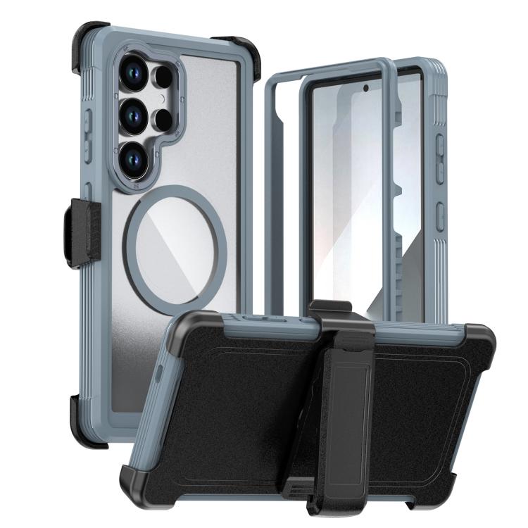 Acrylic Full Coverage Magnetic Phone Case with Back Clip, For Samsung Galaxy S26+ 5G, For Samsung Galaxy S26 Ultra 5G, For Samsung Galaxy S26 5G, For Samsung Galaxy S25 5G / S24 5G, For Samsung Galaxy S25+ 5G / S24+ 5G, For Samsung Galaxy S25 Ultra 5G ...