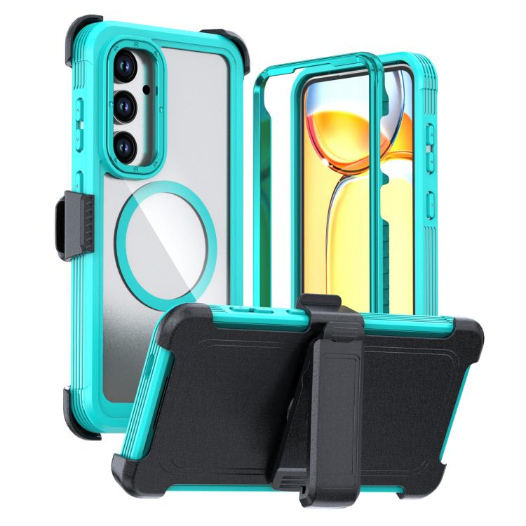 Acrylic Full Coverage Magnetic Phone Case with Back Clip, For Samsung Galaxy S26+ 5G, For Samsung Galaxy S26 Ultra 5G, For Samsung Galaxy S26 5G, For Samsung Galaxy S25 5G / S24 5G, For Samsung Galaxy S25+ 5G / S24+ 5G, For Samsung Galaxy S25 Ultra 5G ...