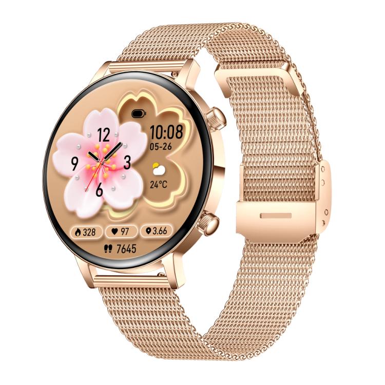 QS03 1.32-inch AMOLED Display Women Smart Watch Supports Health Monitoring
