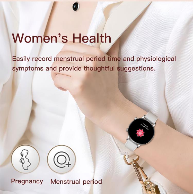 QS03 1.32-inch AMOLED Display Women Smart Watch Supports Health Monitoring