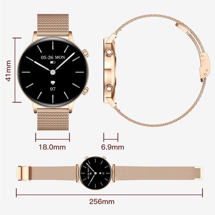 QS03 1.32-inch AMOLED Display Women Smart Watch Supports Health Monitoring