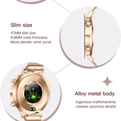 QS03 1.32-inch AMOLED Display Women Smart Watch Supports Health Monitoring