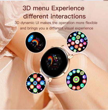 QS03 1.32-inch AMOLED Display Women Smart Watch Supports Health Monitoring