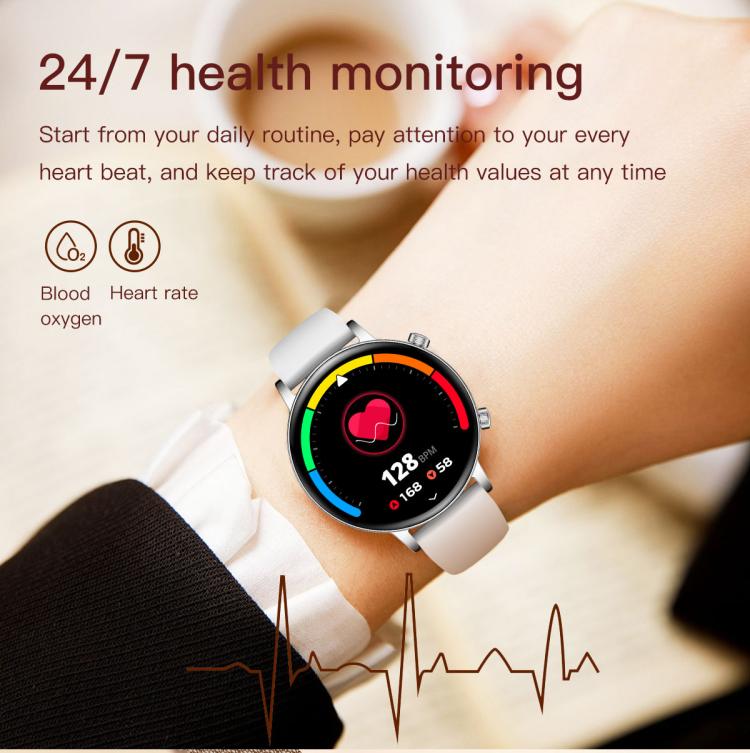 QS03 1.32-inch AMOLED Display Women Smart Watch Supports Health Monitoring