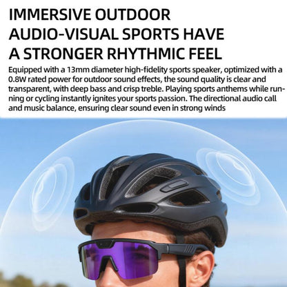 Q01 Outdoor Cycling Smart AI Sports Glasses 8MP Camera