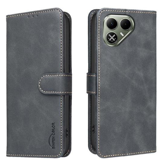 Solid Color Calfskin Texture RFID Vegan Leather Phone Case, For Tecno Pova 8 5G, For Tecno Pova Curve 2 5G, For Tecno Spark 50 4G, For Tecno Camon 50 Pro 4G, For Tecno Camon 50 4G, For Tecno Spark Go 3, For Tecno Spark 40C, For Tecno Pova 7 Pro 5G