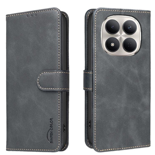 Solid Color Calfskin Texture RFID Vegan Leather Phone Case, For Redmi Note 15 Pro 5G Global 163.6mm, For Redmi 15C 5G / 4G EU 173mm, For Redmi 15C 5G/4G Global 171/Poco C85 4G, For Redmi 15 5G Global 169.5mm, For Redmi Turbo 4 Pro 5G                   ...