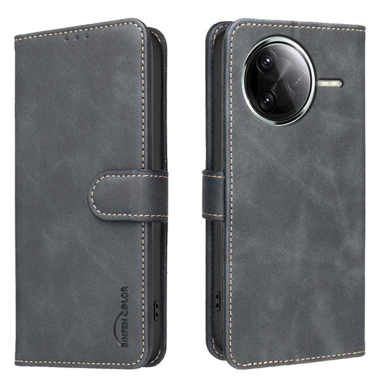 Solid Color Calfskin Texture RFID Vegan Leather Phone Case, For Redmi K80 / K80 Pro / Poco F7 Pro 5G, For Redmi Note 14 4G 164.84mm, For Redmi Turbo 4 / Poco X7 Pro, For Redmi Note 14 5G / Poco M7 Pro 5G, For Redmi Note 14 Pro 4G                       ...