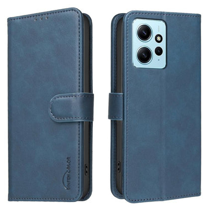 Solid Color Calfskin Texture RFID Vegan Leather Phone Case, For Redmi Note 11 / 11S / 12S Global, For Redmi Note 12 4G Global, For Redmi Note 12 Pro+ Global, For Redmi Note 12 Pro Global / Poco X5 Pro, For Redmi Note 12 5G Global / Poco X5             ...
