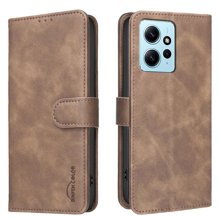 Solid Color Calfskin Texture RFID Vegan Leather Phone Case, For Redmi Note 11 / 11S / 12S Global, For Redmi Note 12 4G Global, For Redmi Note 12 Pro+ Global, For Redmi Note 12 Pro Global / Poco X5 Pro, For Redmi Note 12 5G Global / Poco X5             ...