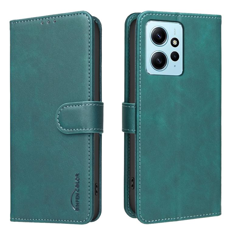 Solid Color Calfskin Texture RFID Vegan Leather Phone Case, For Redmi Note 11 / 11S / 12S Global, For Redmi Note 12 4G Global, For Redmi Note 12 Pro+ Global, For Redmi Note 12 Pro Global / Poco X5 Pro, For Redmi Note 12 5G Global / Poco X5             ...