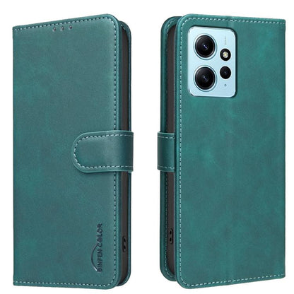Solid Color Calfskin Texture RFID Vegan Leather Phone Case, For Redmi Note 11 / 11S / 12S Global, For Redmi Note 12 4G Global, For Redmi Note 12 Pro+ Global, For Redmi Note 12 Pro Global / Poco X5 Pro, For Redmi Note 12 5G Global / Poco X5             ...