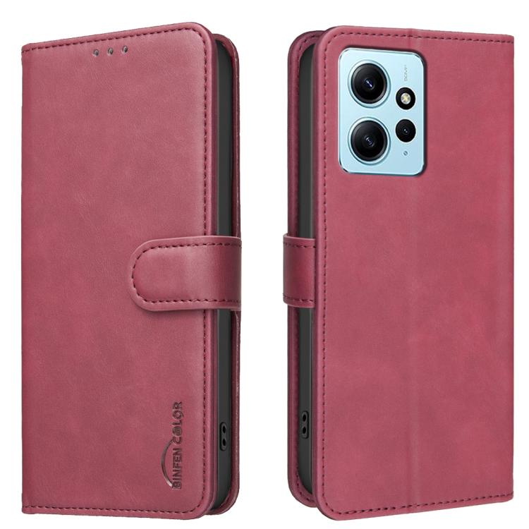 Solid Color Calfskin Texture RFID Vegan Leather Phone Case, For Redmi Note 11 / 11S / 12S Global, For Redmi Note 12 4G Global, For Redmi Note 12 Pro+ Global, For Redmi Note 12 Pro Global / Poco X5 Pro, For Redmi Note 12 5G Global / Poco X5             ...