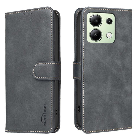 Solid Color Calfskin Texture RFID Vegan Leather Phone Case, For Redmi Note 13 4G Global, For Redmi 13C 5G / 4G, For Redmi K70E / Poco X6 Pro 5G, For Redmi Note 13 Pro+ 5G, For Redmi Note 13 Pro 5G, For Redmi Note 11 / 11S / 12S Global                  ...
